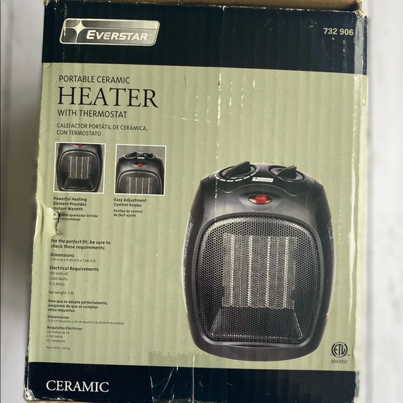EVERSTAR Portable Desk Heater & Fan - Picture 12 of 14